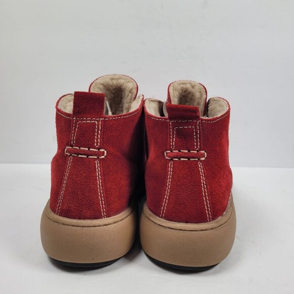 Josef Seibel Maren 02 Women's Red Suede Ankle Boots US Size 11.5 EU 42 - Picture 4 of 8